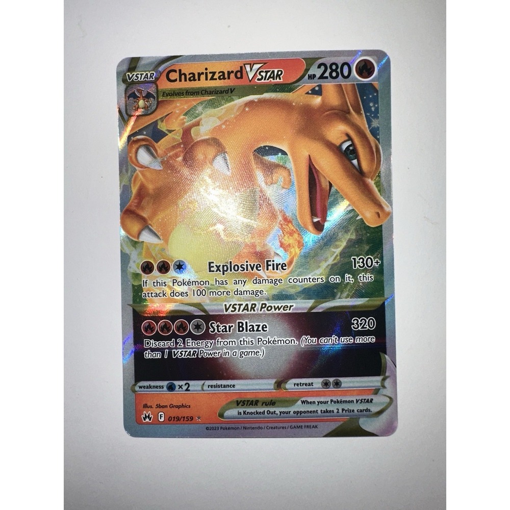 Charizard VSTAR MISCUT ERROR Misalignment Pokemon Holo Card 019/159 NM - Picture 3 of 9